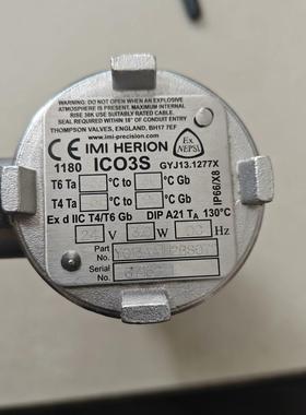 IMI HERION ICO3S防爆电磁阀 型号Y013AA