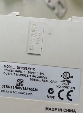 台达PLC模块DVP08SN11R 拆机件6片40