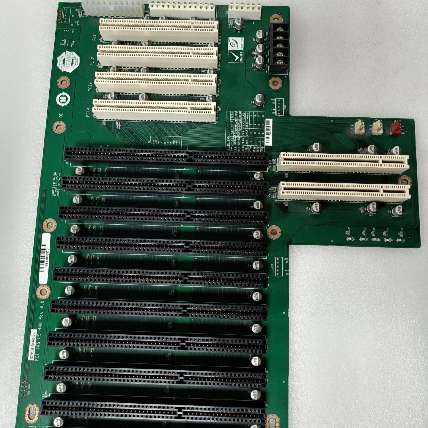 IEI威达工控机底板 PCI-14S-RS-R40 REV