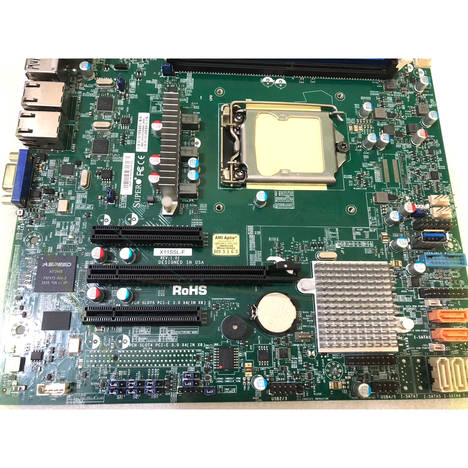 超微X11SSL-F 单路1151针服务器主板 E3-120