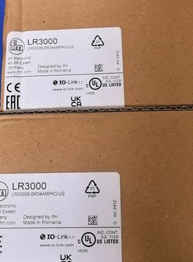 IFM易福门LR3000液位传感器 型号LR0000