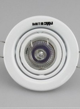 雷士LED射灯/天花灯/NDL720白色/拉丝全套开孔8.2公分双环调角度