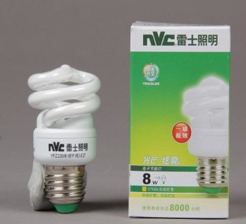 雷士照明YPZ220V 5 8 12 15 18 23W E27螺口全螺旋型节能电子灯管