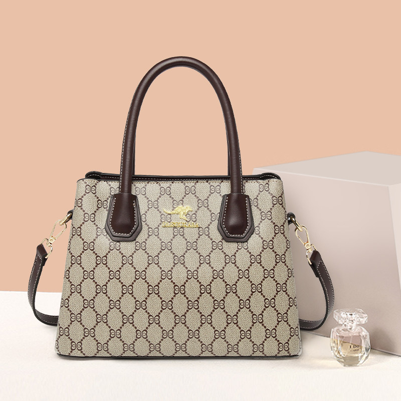 袋鼠品牌皮包手提包女2026新款软皮软包时尚潮流设计感送妈妈长辈