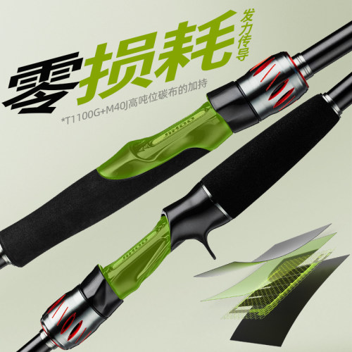 极狐戴露娜新款超远投竿淡水海水碳素轻量直柄M/MH快调海鲈路亚竿