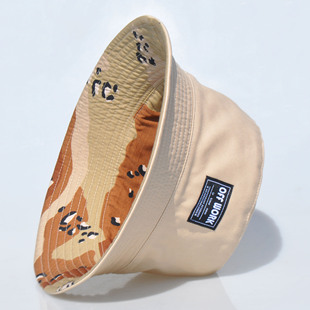 OFFWORK渔夫帽男双面戴夏季 防晒遮阳帽休闲迷彩盆帽女大头围帽子