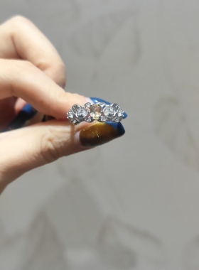 2026新品简约ins风拉丝轻奢款黄水晶钛钢托开口可调节戒指孤品