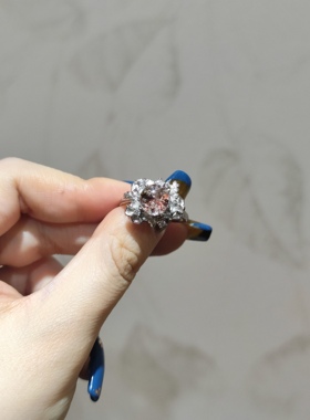 2025新品轻奢繁花款四季幽灵钛钢托开口可调节戒指饰品一物一图