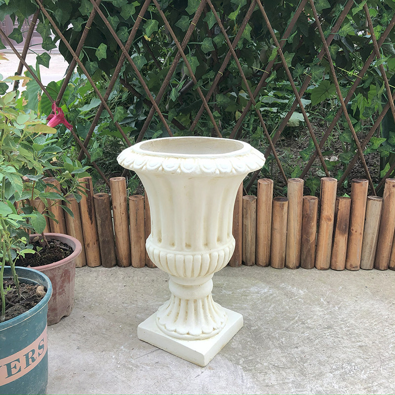 畅销款 高档婚庆路引罗马柱花盆 欧式石料花盆花瓶 仿石膏 装饰品