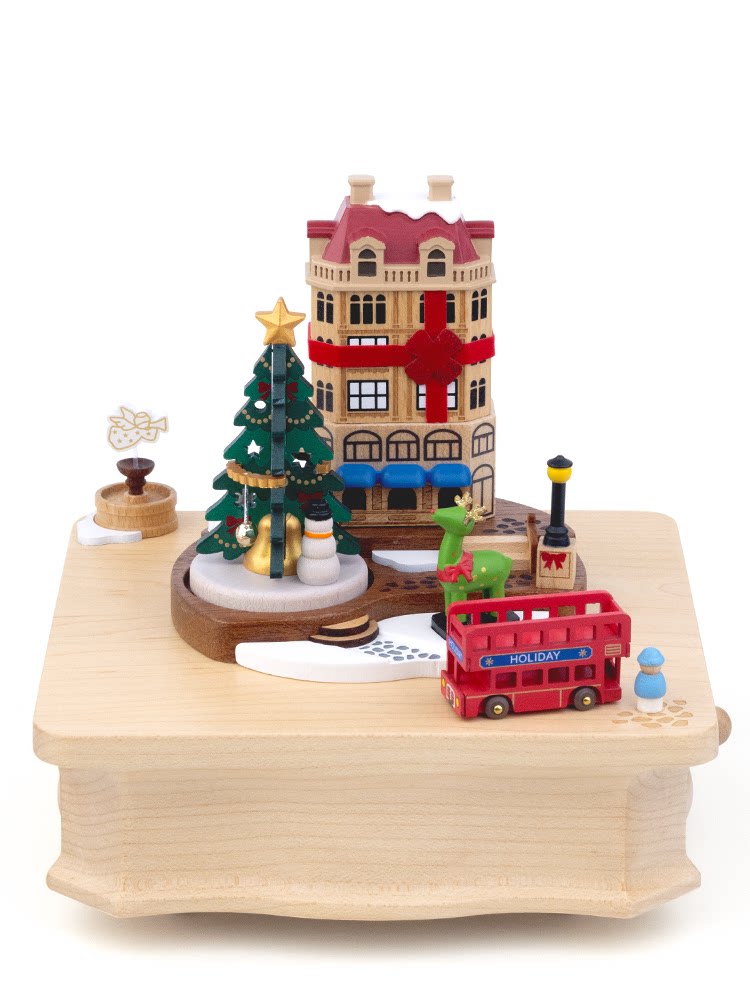 JEANCARD 뮤직 박스 나무 뮤직 박스 숲 나무 재미 소년 소녀 소녀 크리스마스 생일 선물