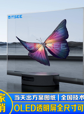 30/55/70英寸OLED透明屏电容触控3D全息自发光拼接屏AI数字屏