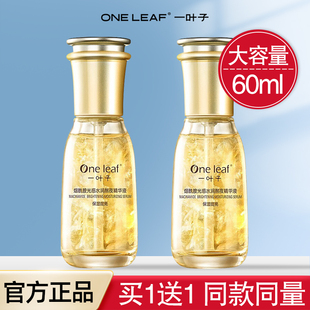 一叶子熬夜精华液面部补水细致毛孔提亮肤色去黄抗衰蓝光专柜正品