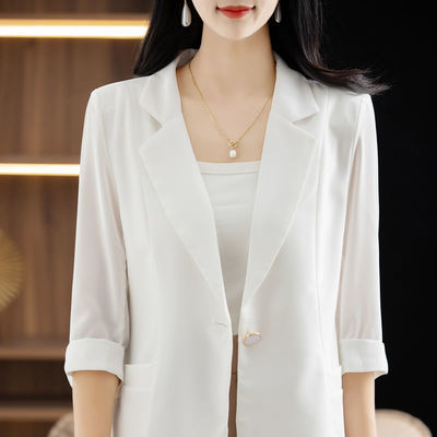 夏季薄款女士小西装外套