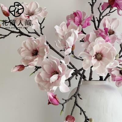 Eva假花中式家居摆件玉兰仿真花