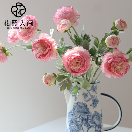 高档露莲仿真花洋牡丹家居客厅