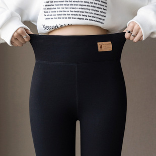 外穿高腰小脚裤 显瘦弹力保暖裤 女提臀收腹修身 秋冬加绒加厚打底裤