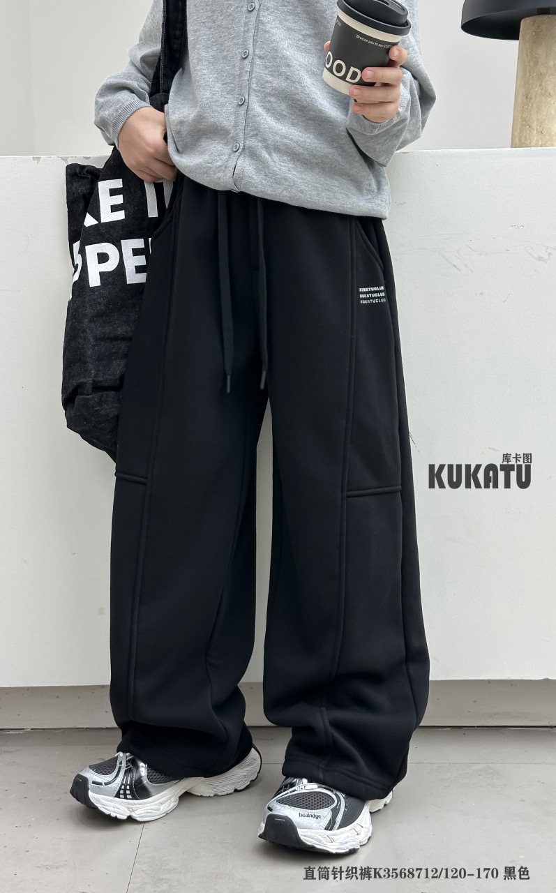 库卡图童装2025秋冬季新款卫裤