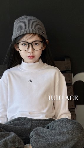 男童半高领澳绒打底衫女