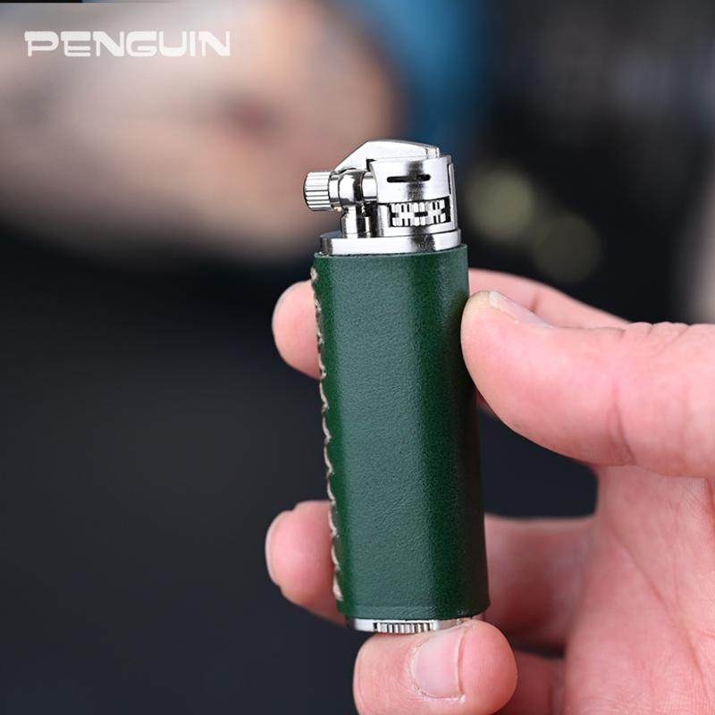 侧滑煤油打火机PENGUIN复古明火
