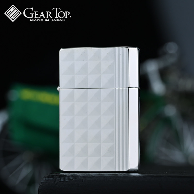 原装日本进口GEAR TOP品牌煤油打火机双面雕刻立体简约送朋友礼物