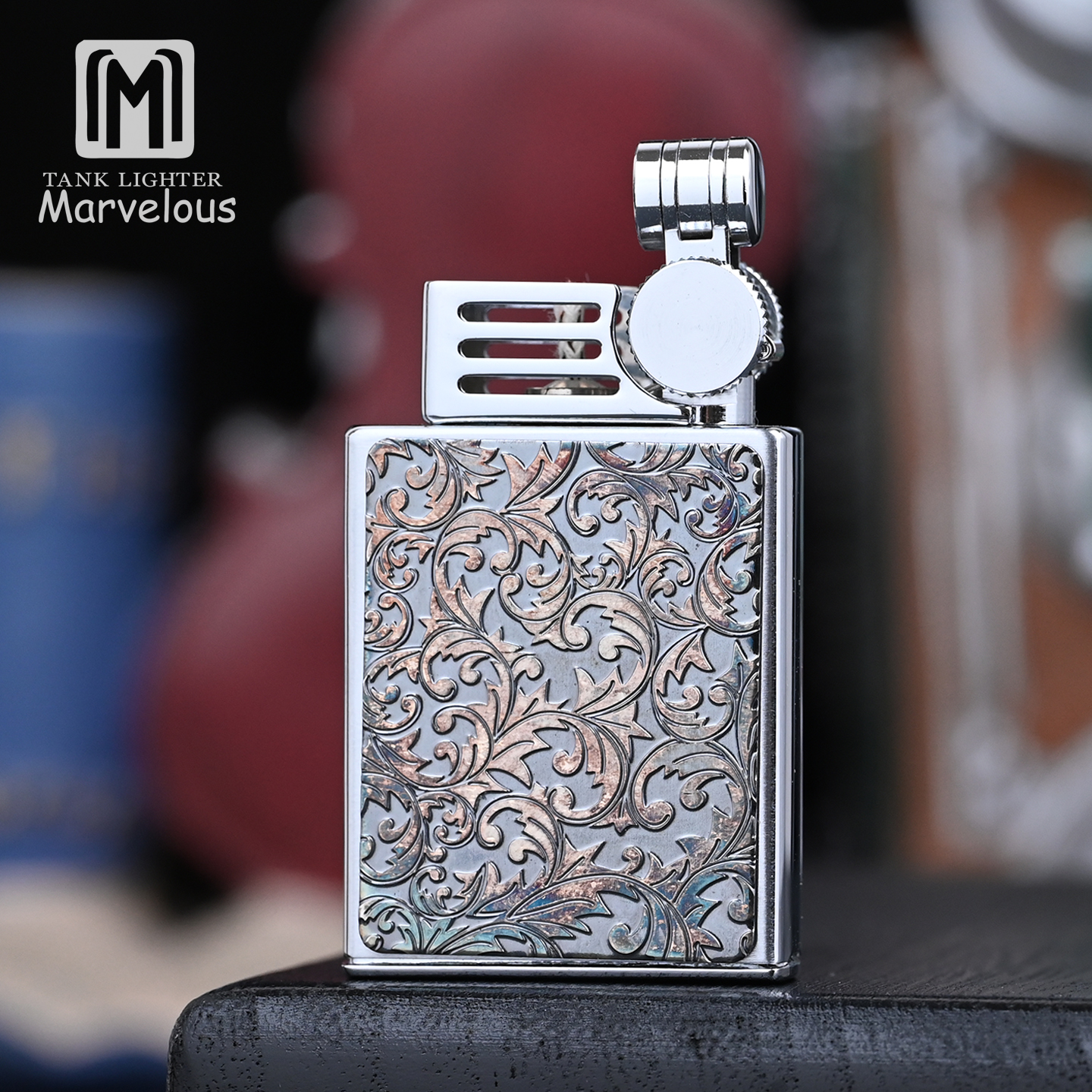 玛乐思煤油打火机唐草复古怀旧
