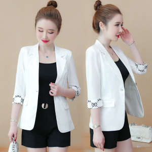 RY1832#白色小西装外套女休闲薄款春夏季2023新款网红爆款短款小个子西服