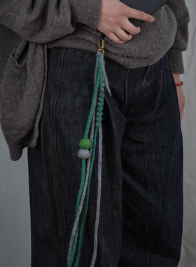 Taliinail手工制作挂绳手机挂件羊毛毡