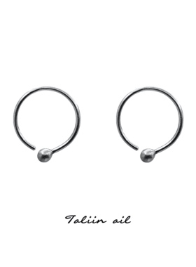 Taliin ail塔林艾力｜素圈银饰耳骨圈简约百搭999足银手工制作