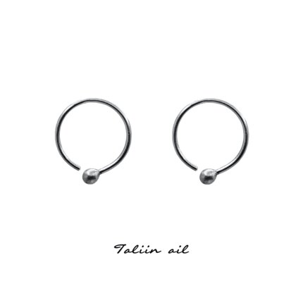 Taliin ail塔林艾力｜素圈银饰耳骨圈简约百搭999足银手工制作