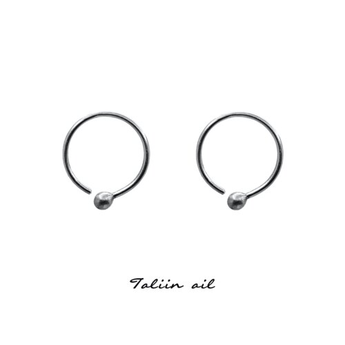 Taliin ail塔林艾力｜素圈银饰耳骨圈简约百搭999足银手工制作