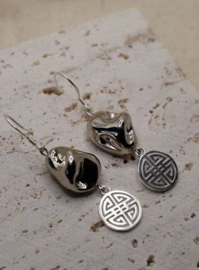 Taliin ail塔林艾力｜银色巴洛克甜酷风耳饰耳坠