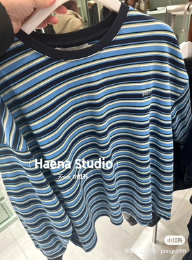 韩国直邮～raive～春季新款～条纹T恤～