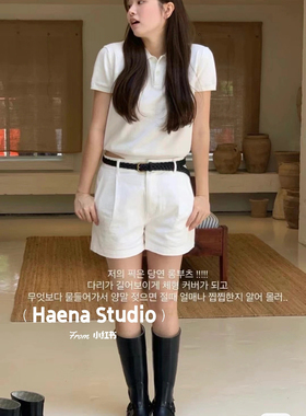 韩国直邮～thebarnnet八奶～经典polo衫～长54胸44肩42～