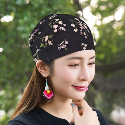 透气帽子薄款遮白发防尘简洁夏季