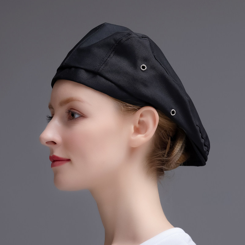 韩版酒店服务员厨师帽子蛋糕店酒吧西餐厅传菜生工作贝雷帽鸭舌帽