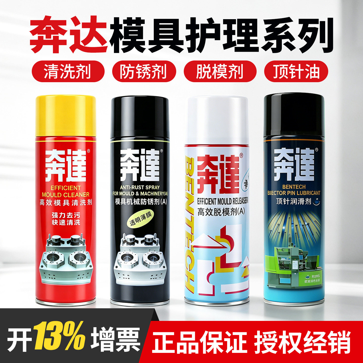 奔达高效脱模剂除锈剂模具清洗剂图片