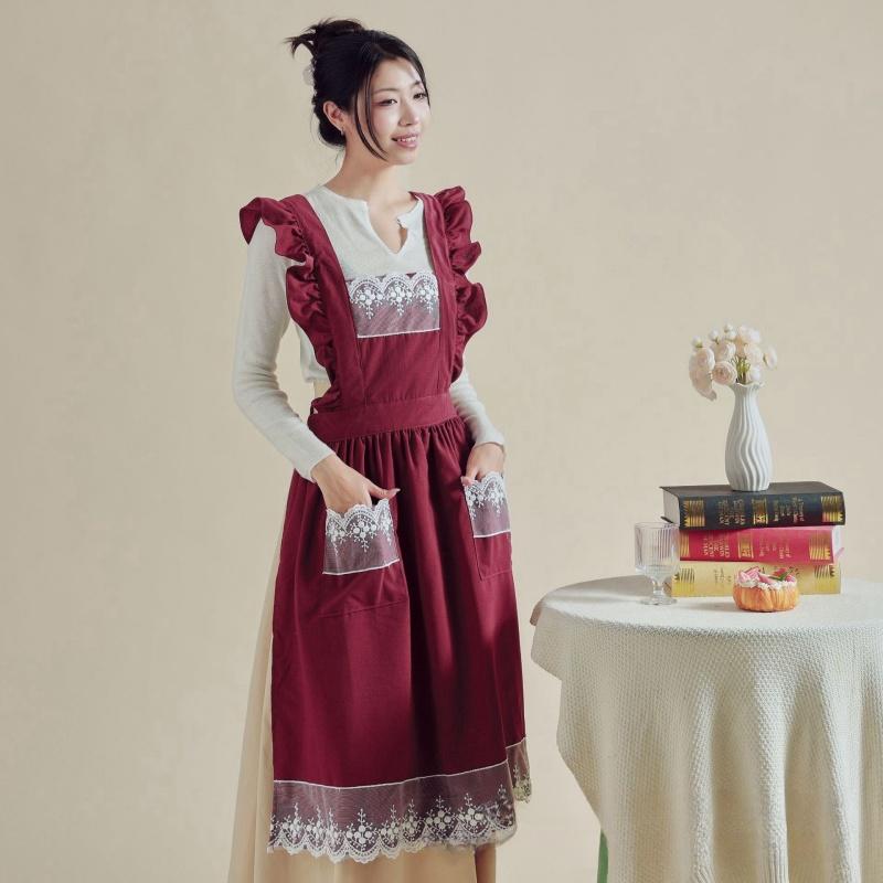 罩衣全棉家用美甲日式夏季园艺