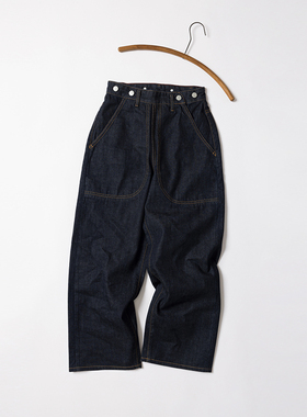 33 JEANS L 女士33牛仔裤宽松高腰经典款原色长裤