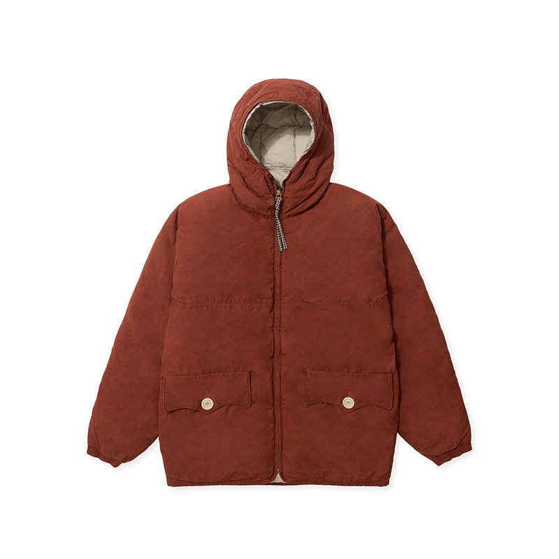 TACITURNLI油蜡汤姆连帽羽绒夹克