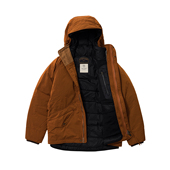 W.R. DOWN JKT CALEDONIA 橘色卡里多尼亚户外连帽羽绒夹克