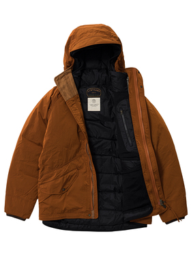 CALEDONIA W.R. DOWN JKT (1+1) 橘色卡里多尼亚户外连帽羽绒夹克