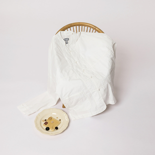 TACITURNLI WHITE JOHNSTON SHIRT 庄士敦立领白衬衣