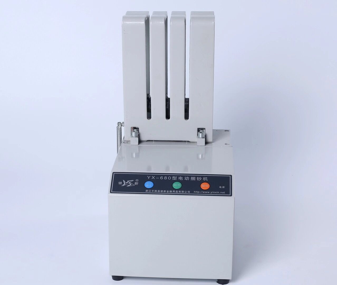 銀新YX-680電動(dòng)螺旋捆鈔機(jī)捆鈔機(jī)捆錢(qián)機(jī)打包機(jī)捆票機(jī)捆鈔機(jī)銀行小型捆扎機(jī)扎鈔機(jī)手動(dòng)打包機(jī)自動(dòng)壓緊捆鈔