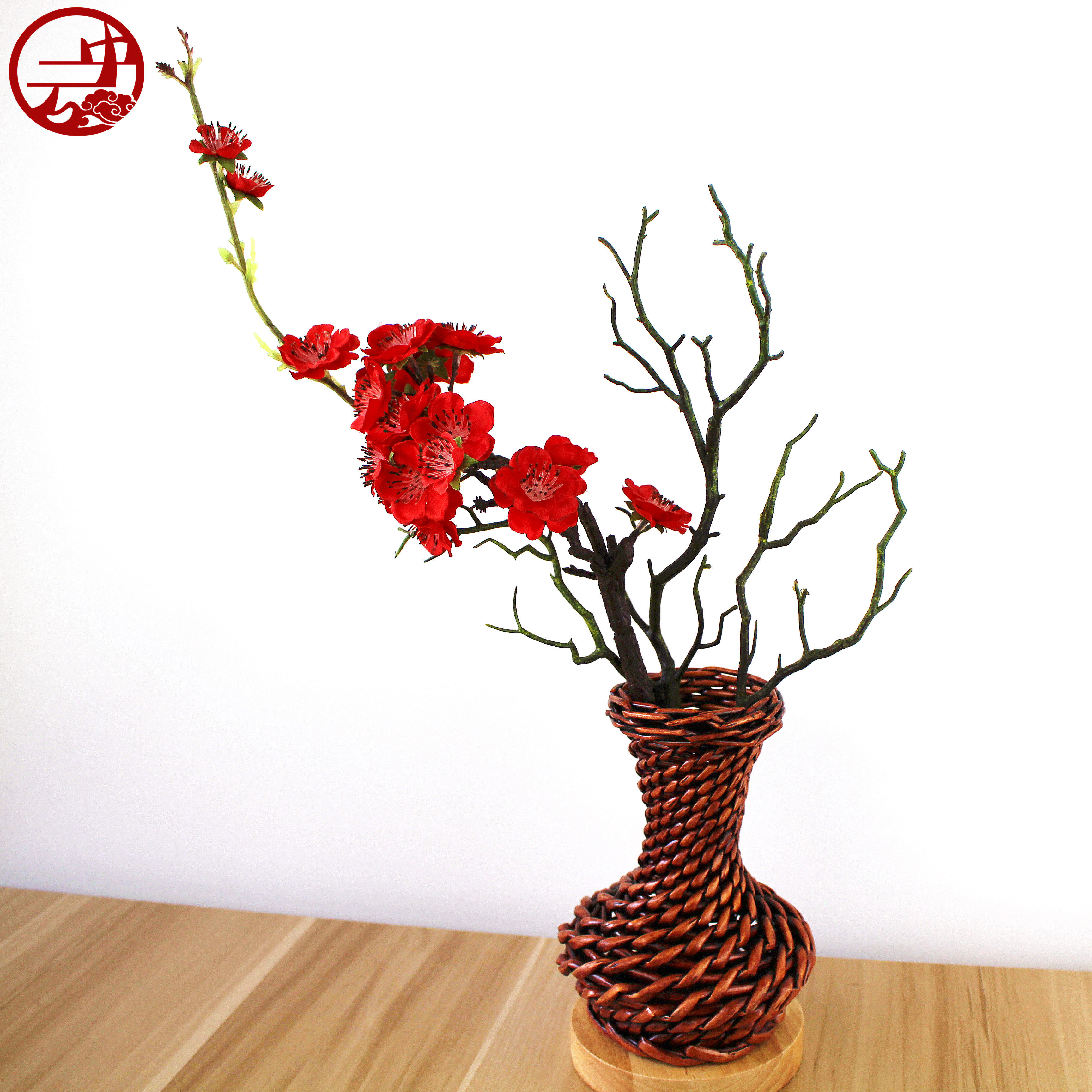 干花梅花干枝梅花腊梅仿真花套装朔料花假花绢花装饰摆设客厅卧室