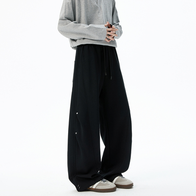 ZMGEEN美式卫裤男冬季新款潮牌重磅宽松直筒裤百搭垂感休闲长裤子