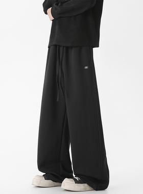 ZMGEEN潮牌卫裤男秋季美式重磅宽松直筒裤子垂感运动休闲阔腿长裤