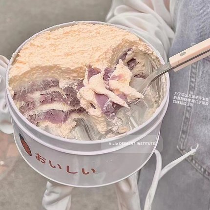 好吃buff加满！Jane芋泥千层蛋糕铁罐子芋泥奶酪球司康网红甜品
