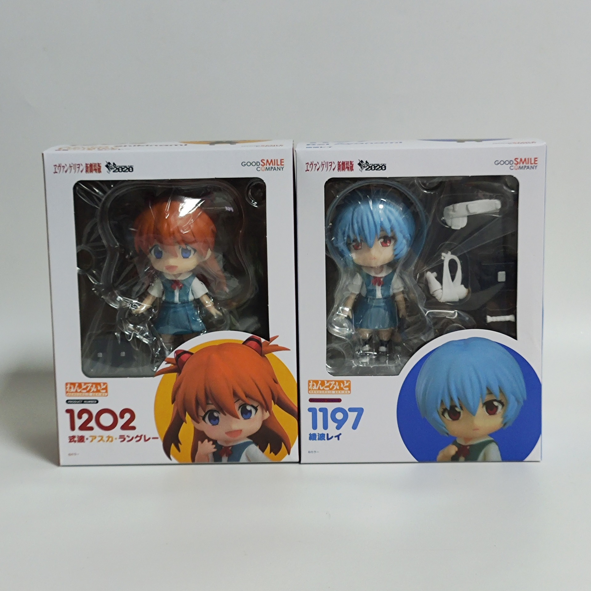 Q版粘土人1202明日香 1197绫波丽 可动换脸公仔手办模型现货