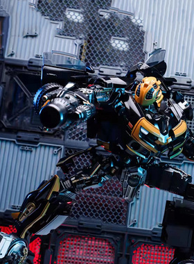 BB02变形玩具 BB-02放大电影合金版暗黑黄蜂勇士雪佛兰男孩模型