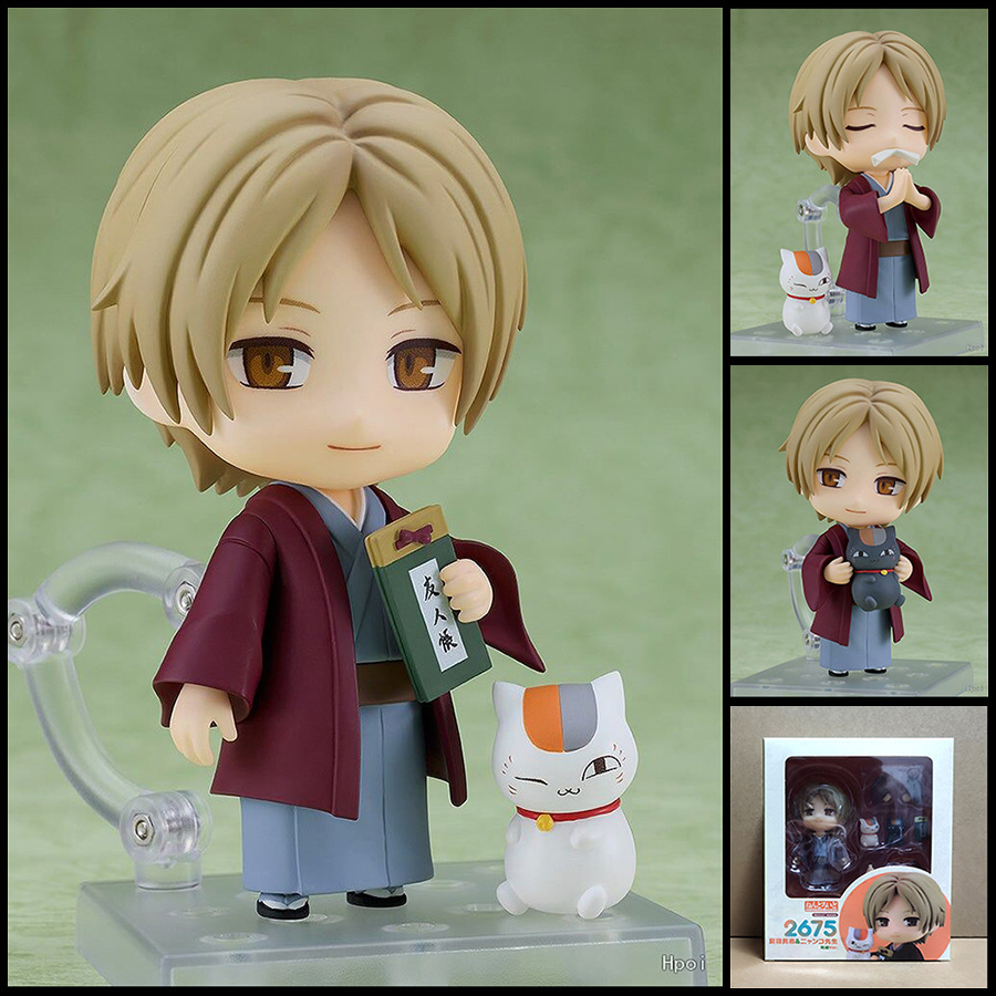 Q版粘土人 夏目友人帐 2675# 猫咪老师 可动换脸公仔手办摆件模型